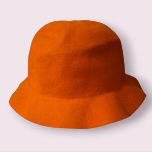 Effanen 100% Wool Orange Hat Size 7 1/4